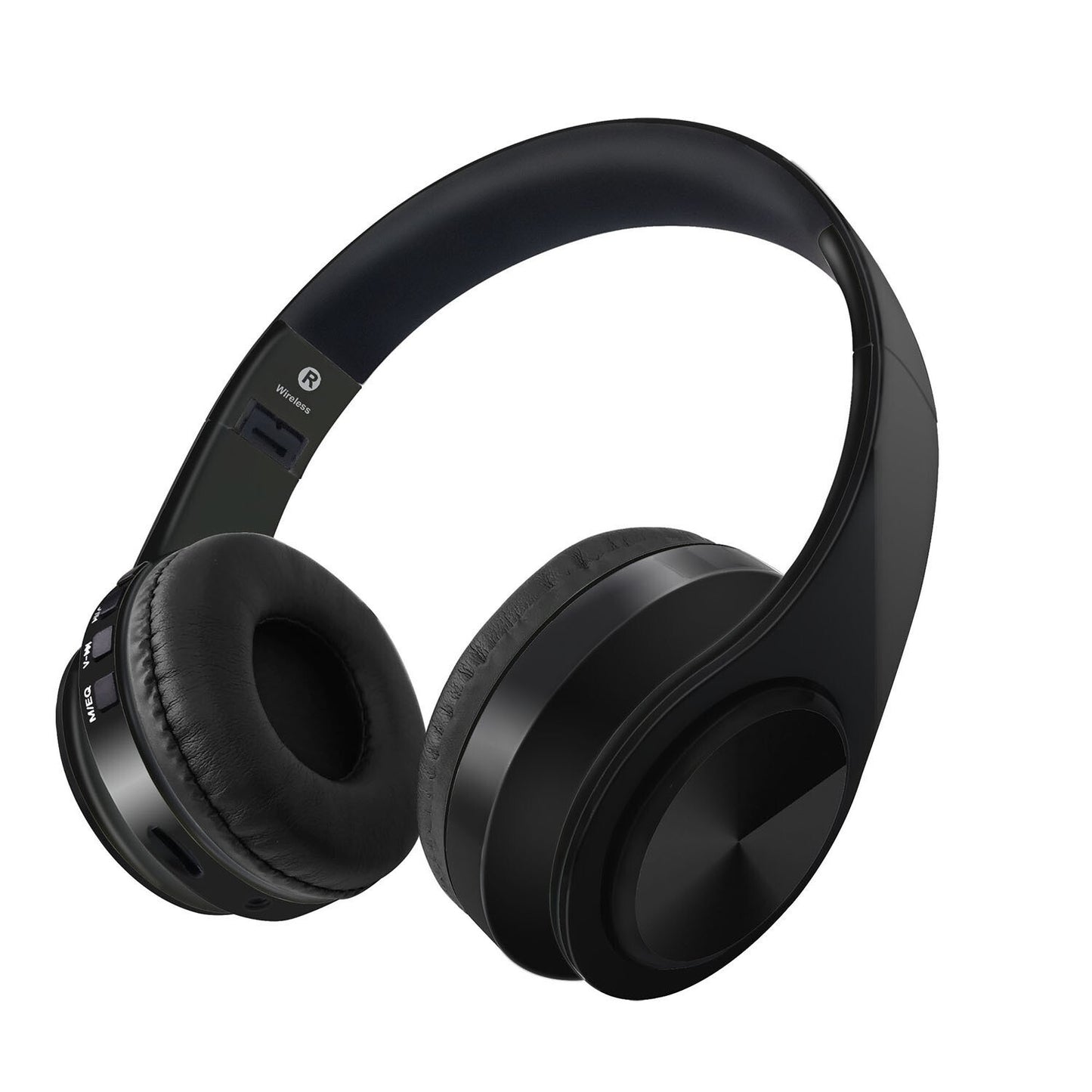 3D Stereo Noise Reduction Bluetooth Wireless Headphones Black