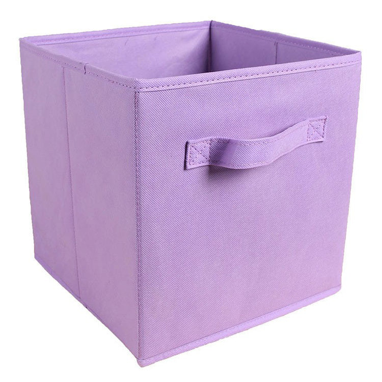 Collapsible Foldable Storage Cube Organizer Purple