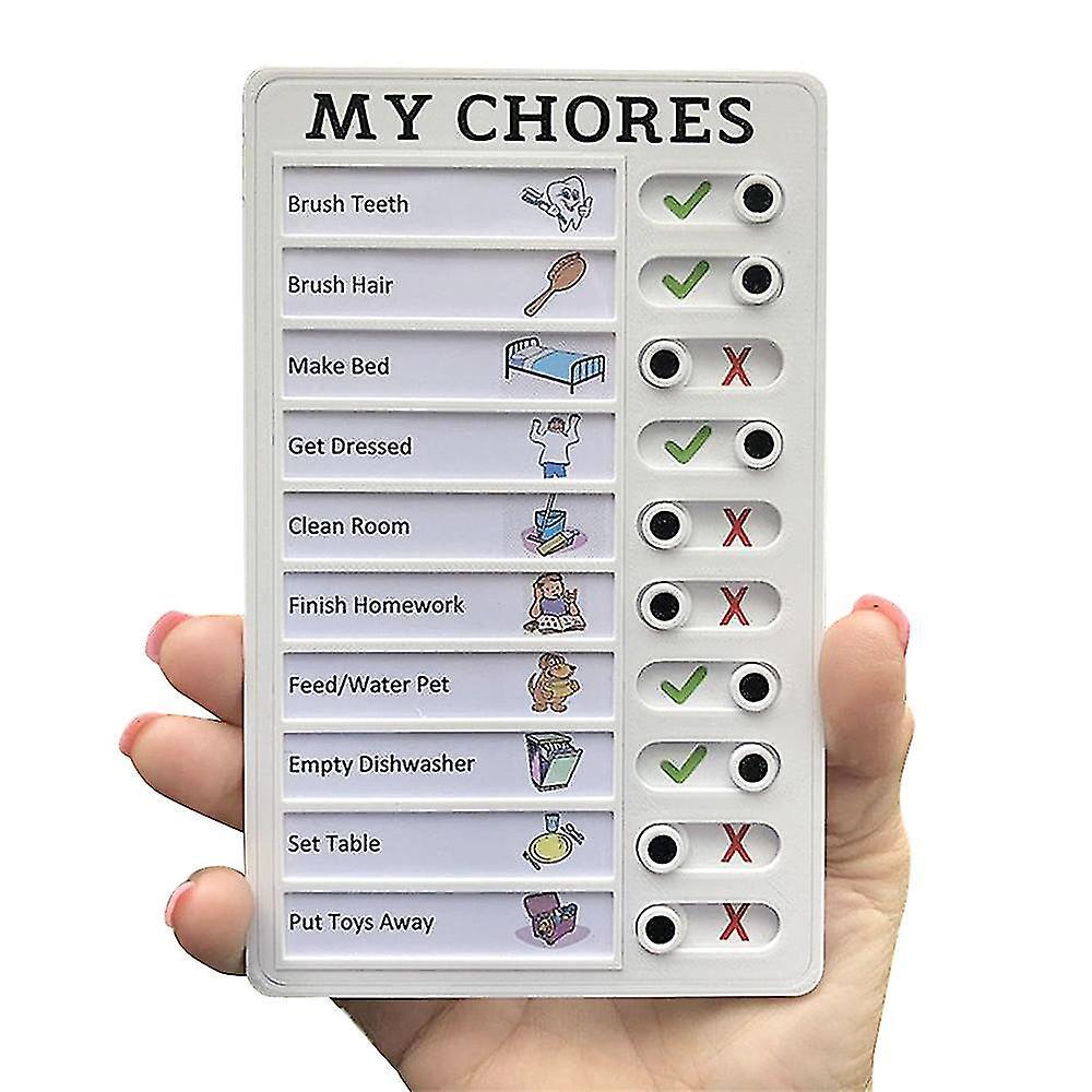 Reusable Chore Chart Checklist Memo Board Planner with Slider