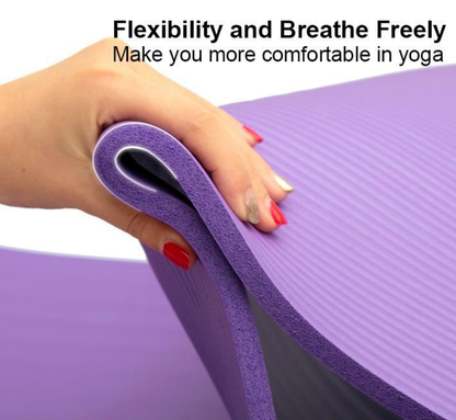 8mm Extra Thick Non-Slip Yoga Mat for Home Workouts Grey