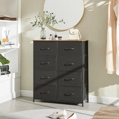 Spacious 8-Drawer Dresser Chest Storage Organizer Unit