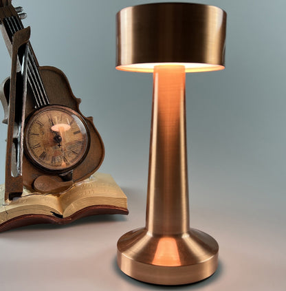 Cordless Touch Sensor LED Table Lamp Rose Gold