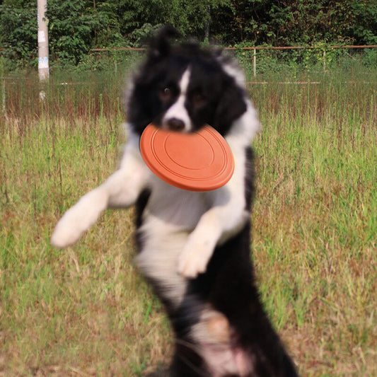 Dog Frisbee Flying Disc Pet Training Toy Orange