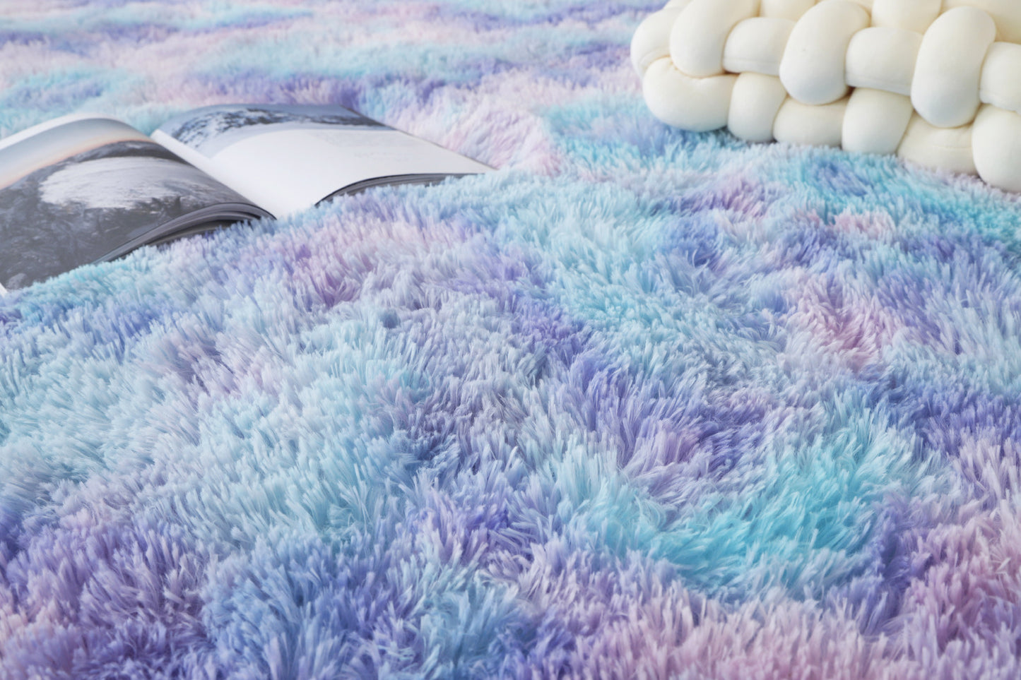 XL 300 x 200 Dreamy Shag Rug Soft and Cozy Purple