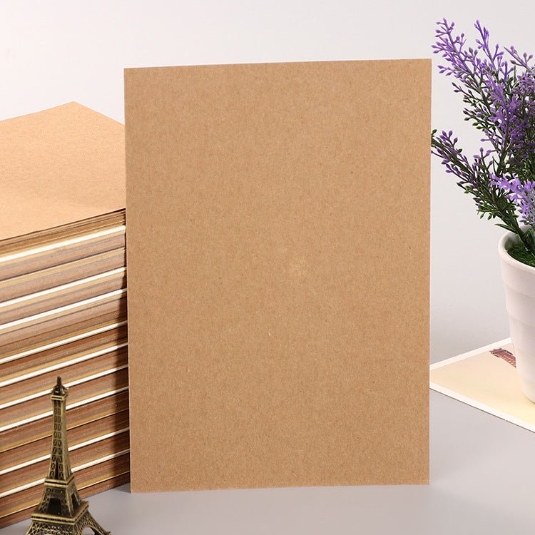 Pack of 3 A4 Kraft Paper Lined Notebooks for Writing and Journaling