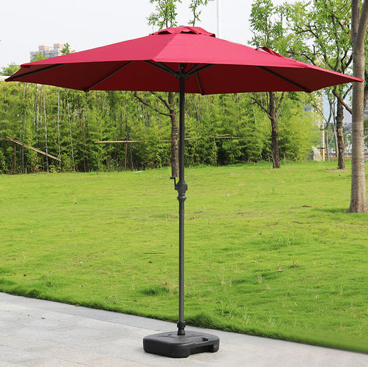 3m Steel Outdoor Garden Patio Market Umbrella Maroon