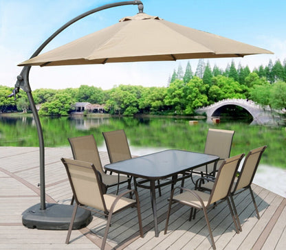 3m Heavy Duty Cantilever Outdoor Umbrella Beige Tan