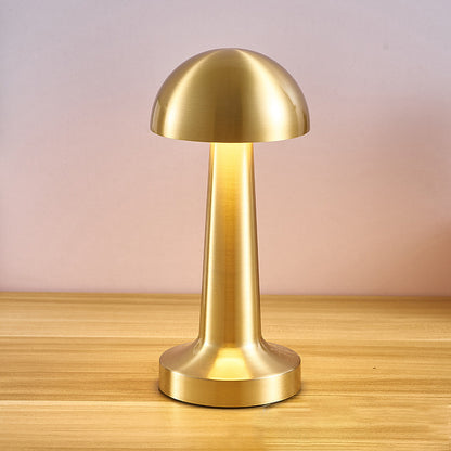 Cordless Touch Sensor LED Table Lamp Gold Dome Night Light