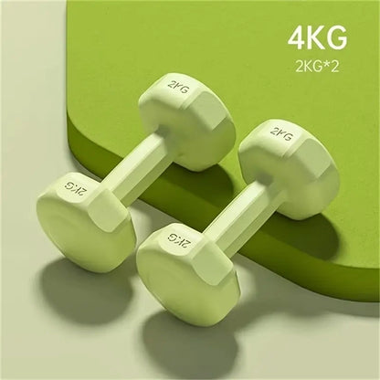 Two 2kg Neoprene Dumbbell Set Non-Slip Durable Ergonomic Design For Workouts