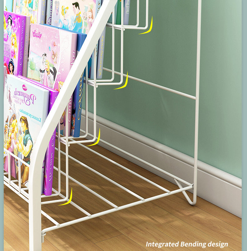 5-Tier Bookcase Storage Shelf Magazine Organizer