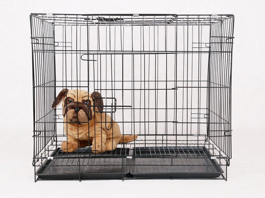 Foldable Metal Wire Pet Dog Cage for Indoor and Outdoor Use