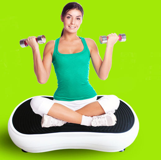 Whole Body Vibration Machine Platform for Weight Loss and Fitness White