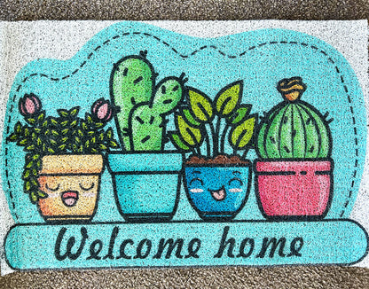 Super Absorbent Non-Slip Welcome Home Bath Mat for Plants