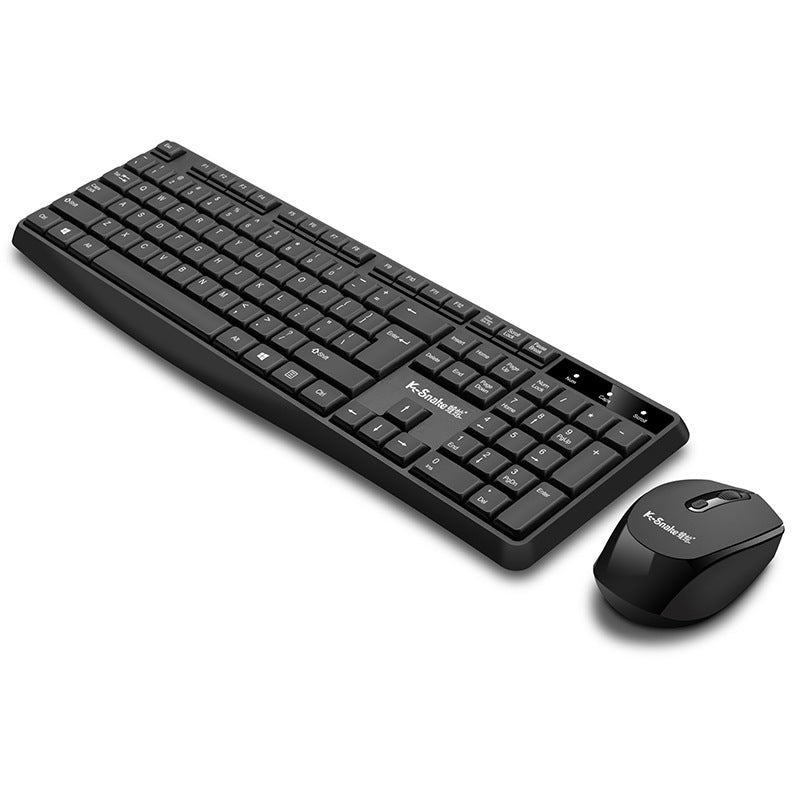 Full Size Professional Wireless Keyboard and Mouse Combo Set for Office Use