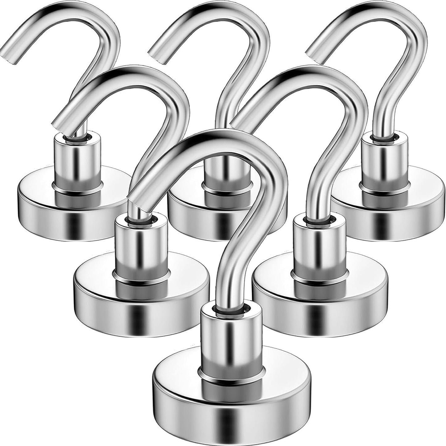 10 Pack Heavy Duty Magnetic Hooks Strong Hanging Magnets 16KG Capacity