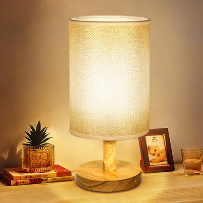 Elegant Wooden LED Table Lamp Night Light for Cozy Ambiance