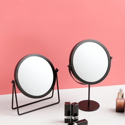 360-Degree Rotating Vanity Makeup Mirror for Perfect Grooming Black