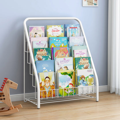 5-Tier Bookcase Storage Shelf Magazine Organizer