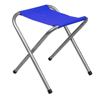 Compact Folding Camping Stool for Indoor Outdoor Use Blue