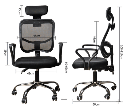 Deluxe Ergonomic High Back Office Chair Black