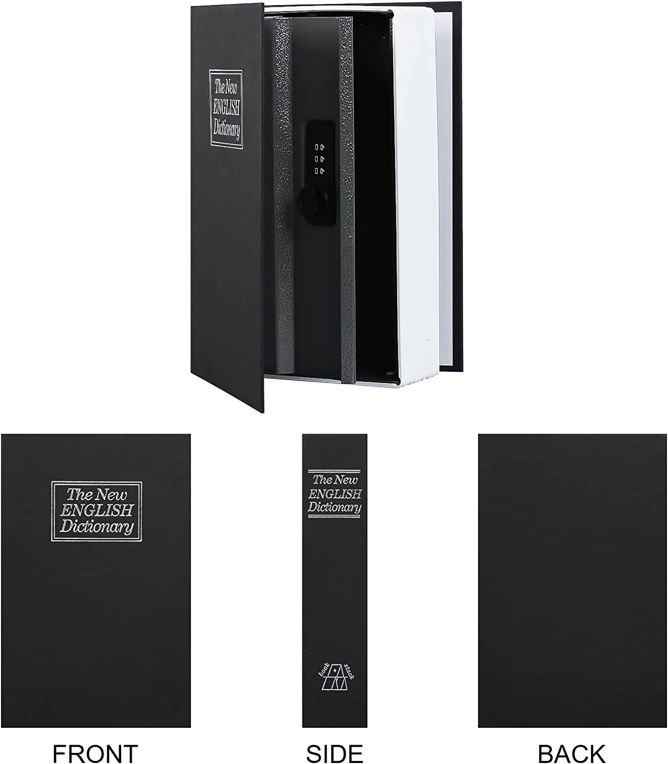 Secret Dictionary Book Safe with Combination Lock for Home Security