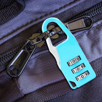 5 Pack Combination Locks for Bags Suitcase Lockers Luggage Padlocks Blue