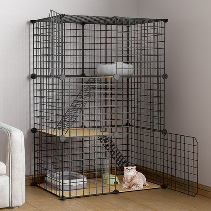 Large Pet Home Cat Cage Metal Wire Kennel Playpen Exercise Crate for Pets