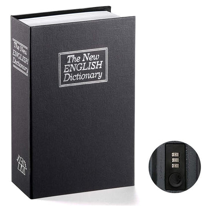 Secret Dictionary Book Safe with Combination Lock for Home Security