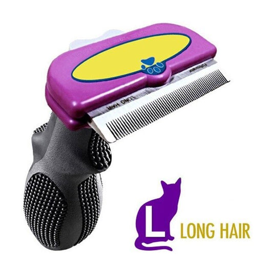 Long Hair Cat Deshedding Tool Fur Eliminator Best for Shedding Control