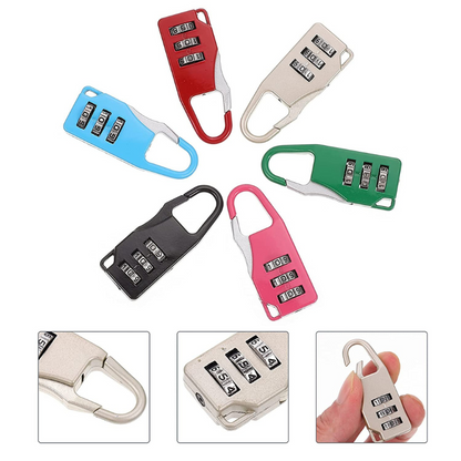 Secure Combination Lock for Bags Suitcases and Lockers Pink