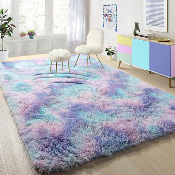 XL Extra Large 300 x 200 Dreamy Shag Rug Soft and Cozy Purple