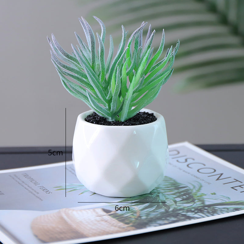 Small Lifelike Artificial Succulent Plant for Home Decor