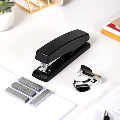 Premium Office Desktop Stapler Set with Staples and Staple Remover