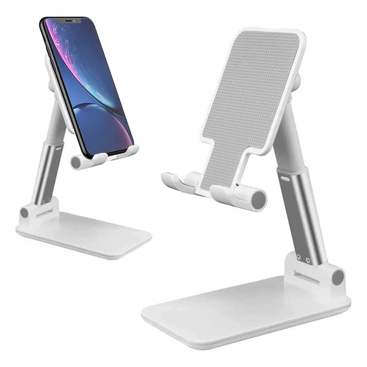 Adjustable Portable Foldable Mobile Tablet Phone iPad Stand Holder White