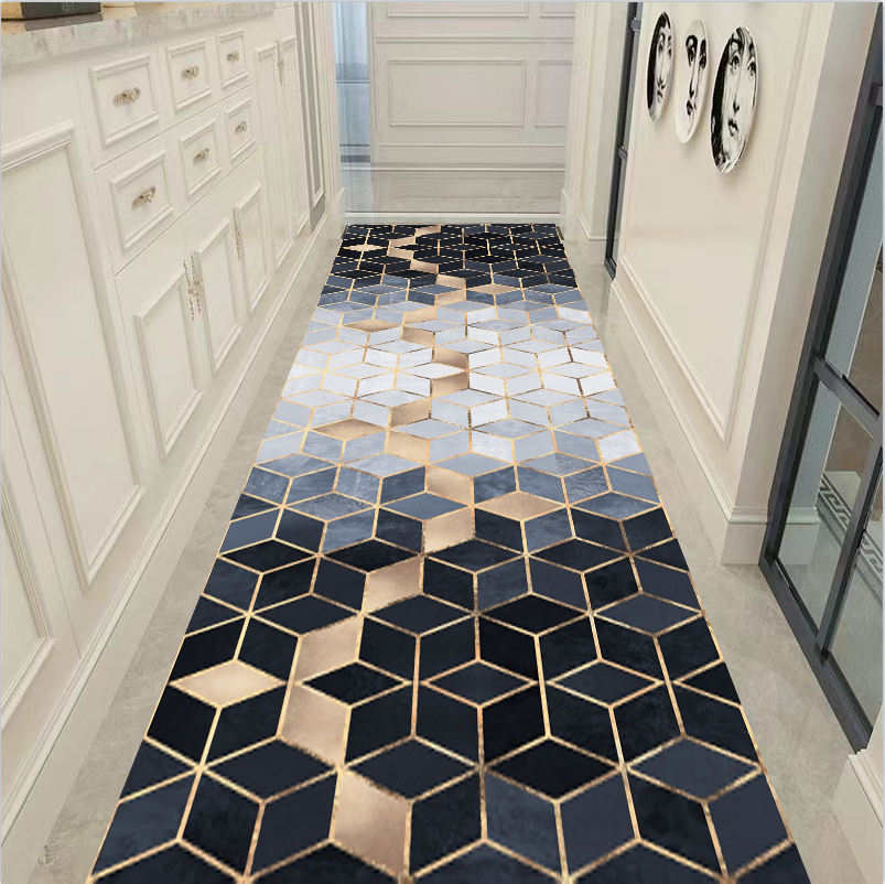 80 x 300 Elegant Non-Slip Hallway Runner Rug for Modern Homes