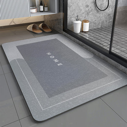 Super Absorbent Non-Slip Bath Mat for Bathroom Light Grey