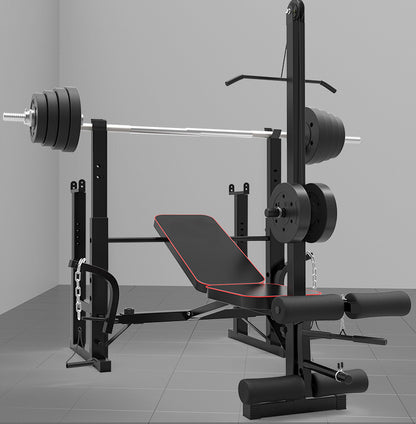 Ultimate 7-in-1 Multi-Station Weight Bench Home Gym Fitness Equipment