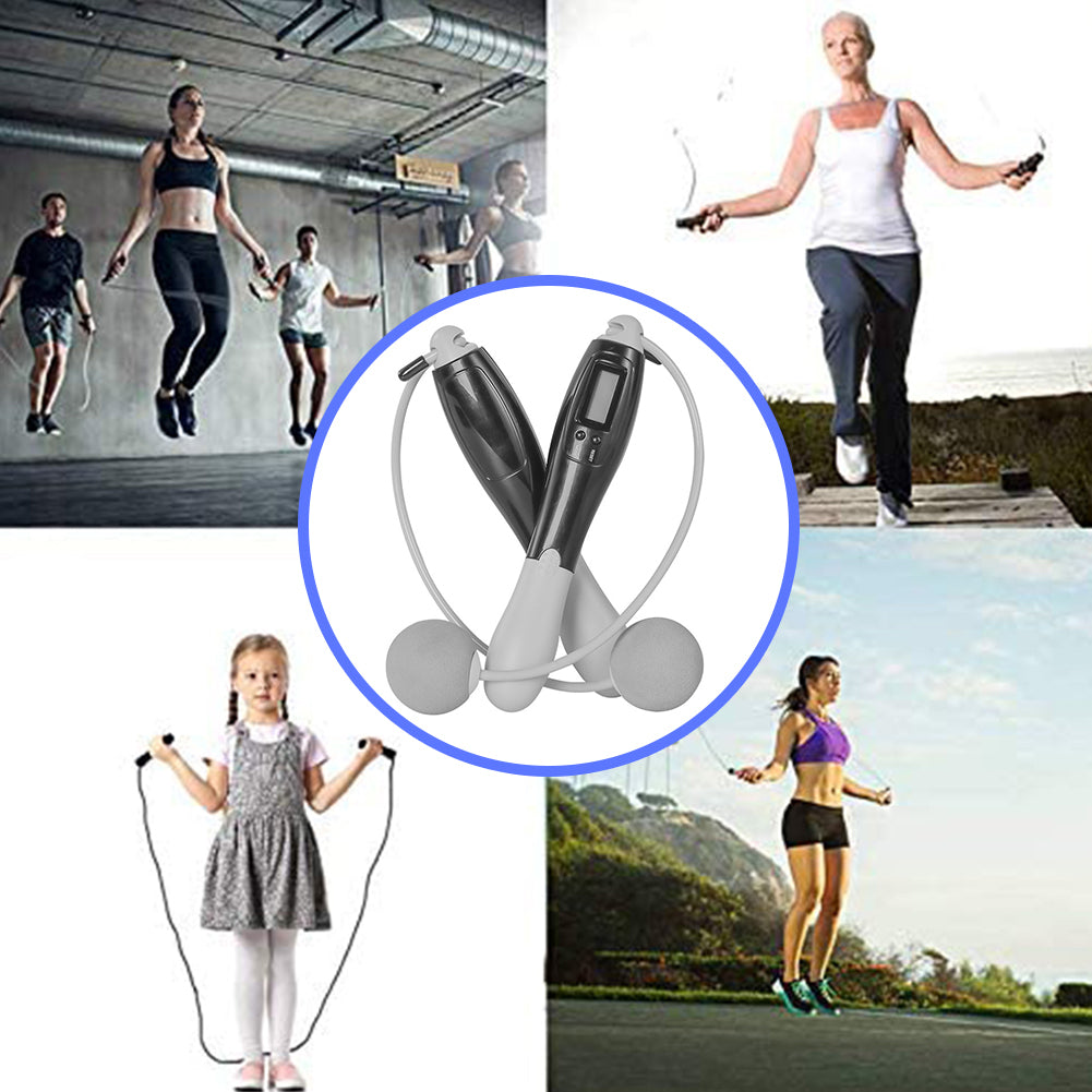 Digital Jump Rope with LCD Counter for Smart Fitness Workouts