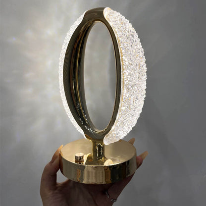 Elegant Crystal LED Table Lamp Night Light for Home Decor