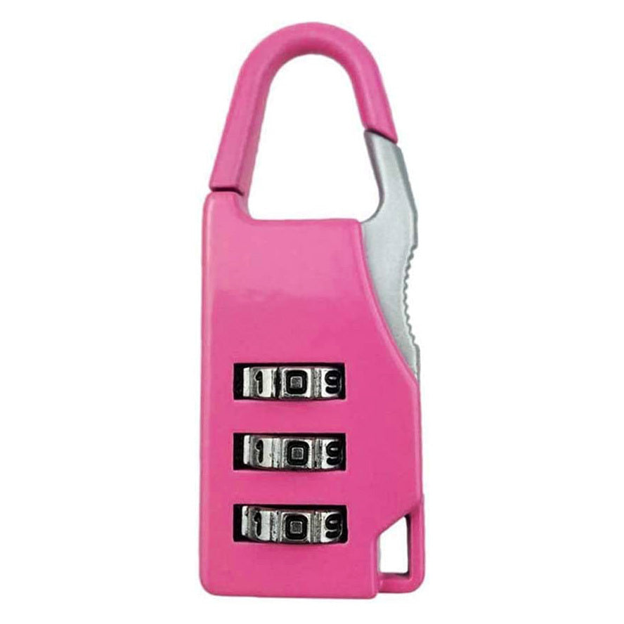 5 Pack Combination Locks for Bags Suitcase Lockers Luggage Padlocks Pink