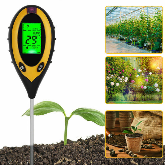 4 in 1 Soil PH Tester Moisture Sunlight Light Meter for Garden and Lawn Care