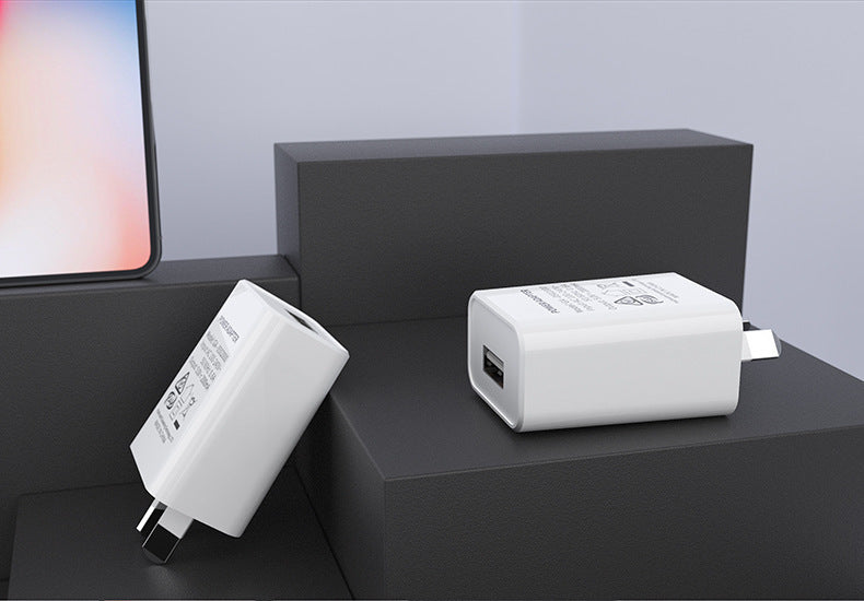 Fast Charging USB Power Adapter AU Wall Charger White