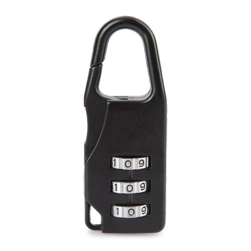 5 Pack Combination Locks for Bags Suitcase Lockers Luggage Padlocks Black