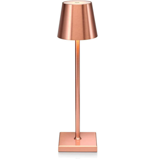 Tall LED Touch Sensor Table Lamp Cordless Night Light Rose Gold