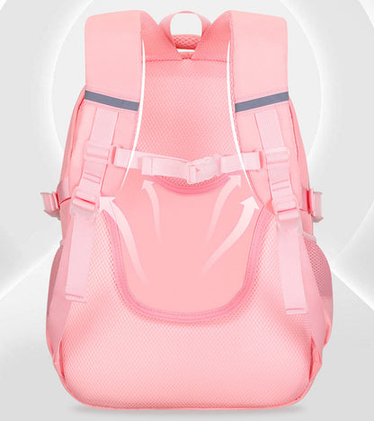 Cute Large Deluxe Backpack for Girls School Bag Pink