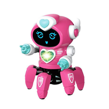 Dancing Robot Toy for Kids Interactive and Fun Pink