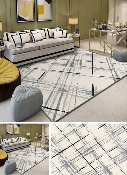 XL Extra Large 300 x 200 Modern Area Rug Easy-Clean Comfort Carpet Mat