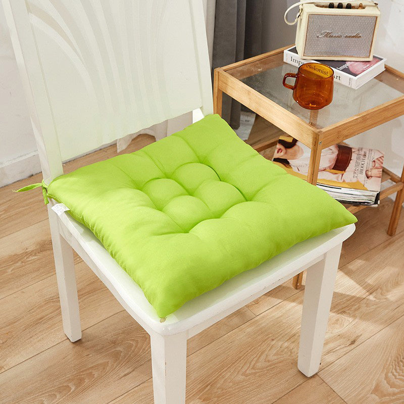 Cotton Seat Cushion for Dining Office Chair Lime Green