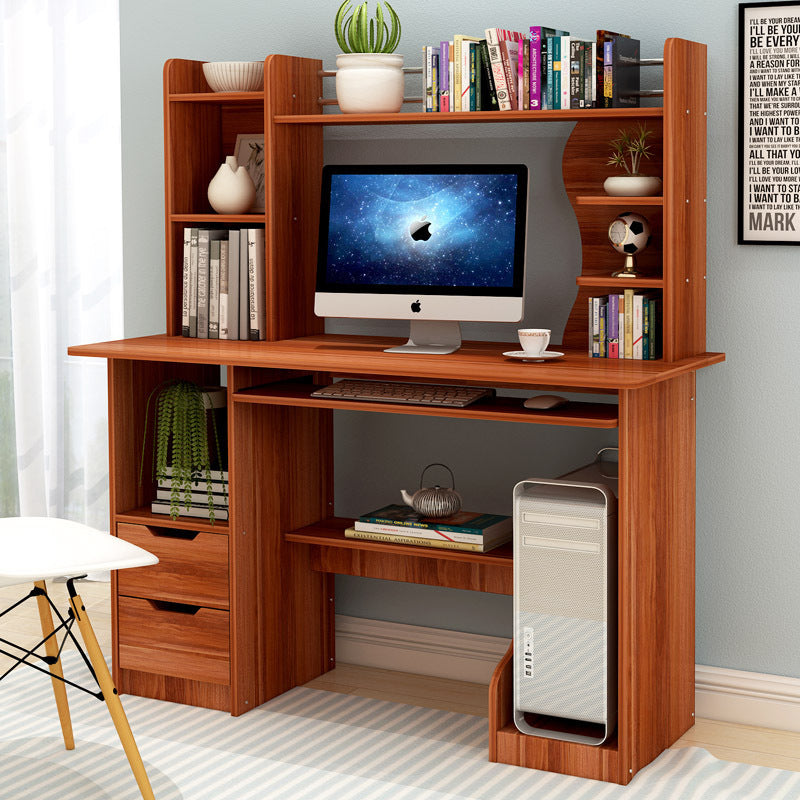Stylish Computer Desk Home Office Workstation with Shelf and Cabinet W ...