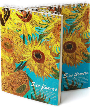 Large 8K Premium Sketch Book for Art Drawing and Painting Sunflower Design